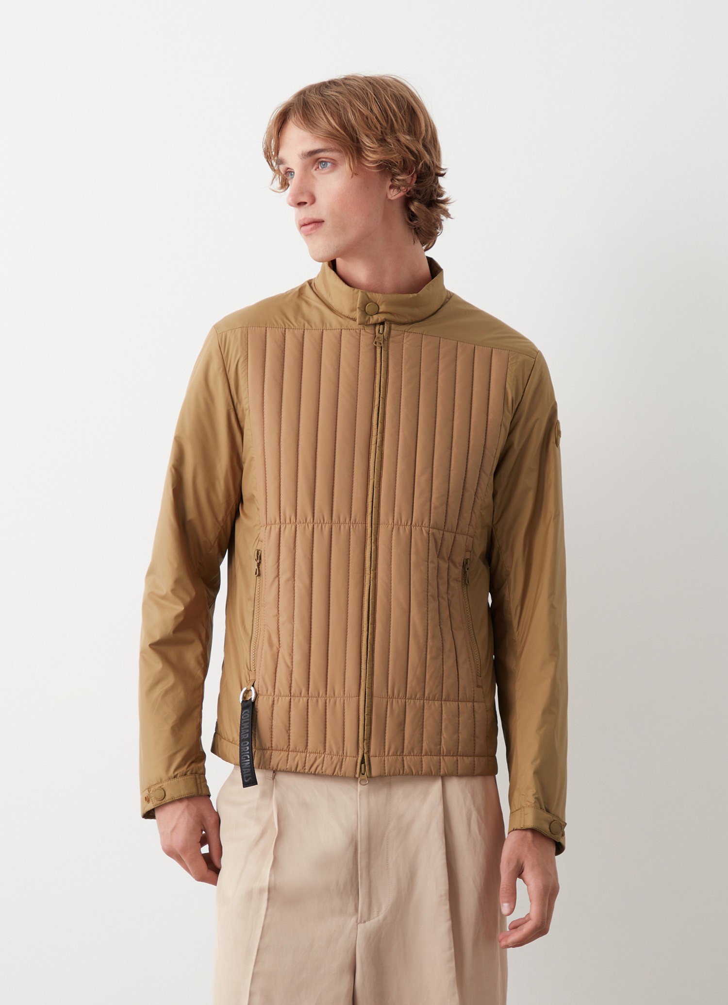 Colmar, Wattierte Bikerjacke, Farbe: Trunk Braun, Größe: 48