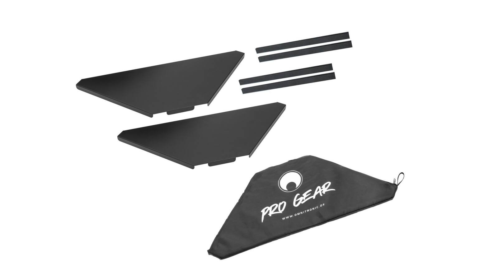 OMNITRONIC Eckplatten inkl. Tasche für Mobile DJ Stand