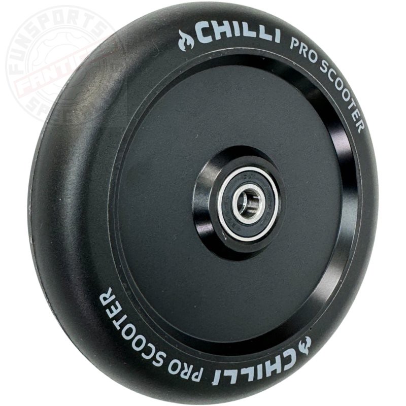 Chilli Pro Scooter Hollowcore Rolle FAT 120 x 27mm Rollstuhl Bobbycar Racing Schwarz
