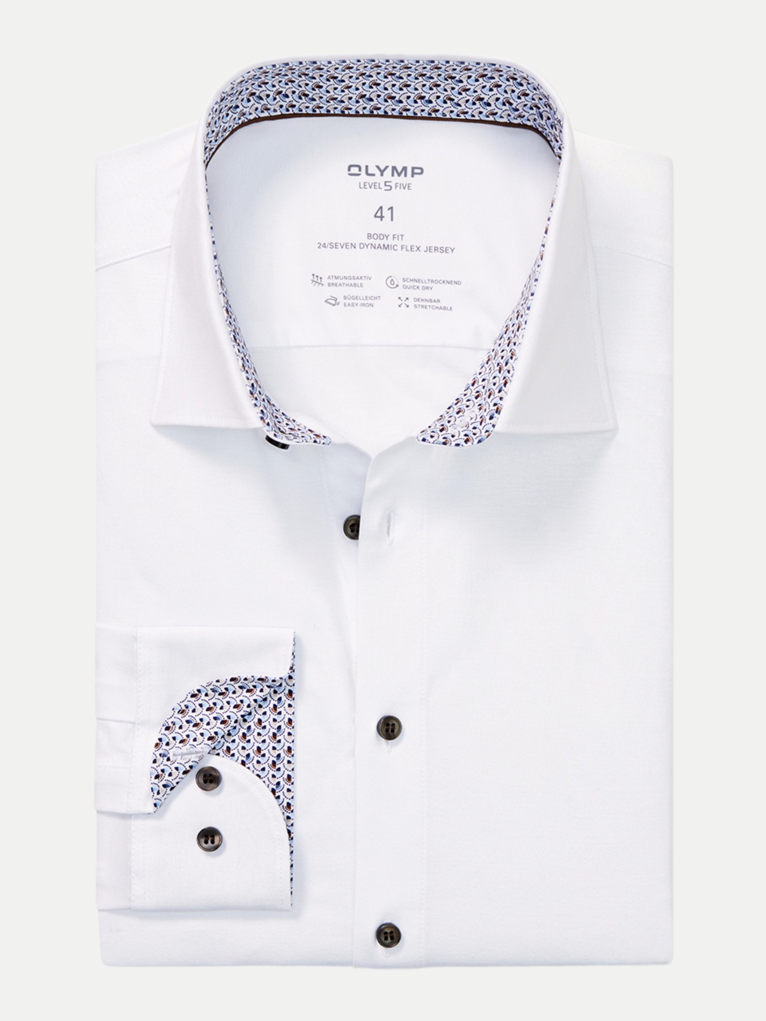 OLYMP Body-Fit Hemd 24/Seven, Größe 45