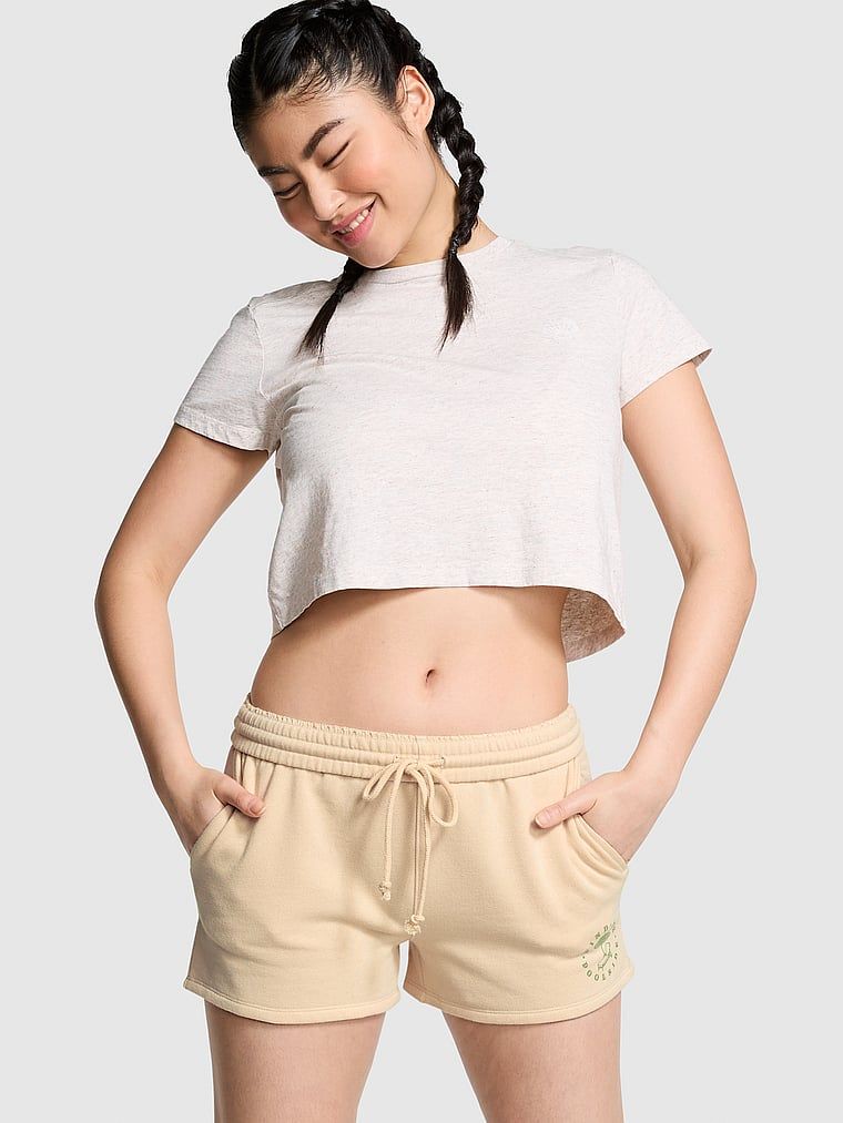 Șort Campus Ivy lejer din material Fleece