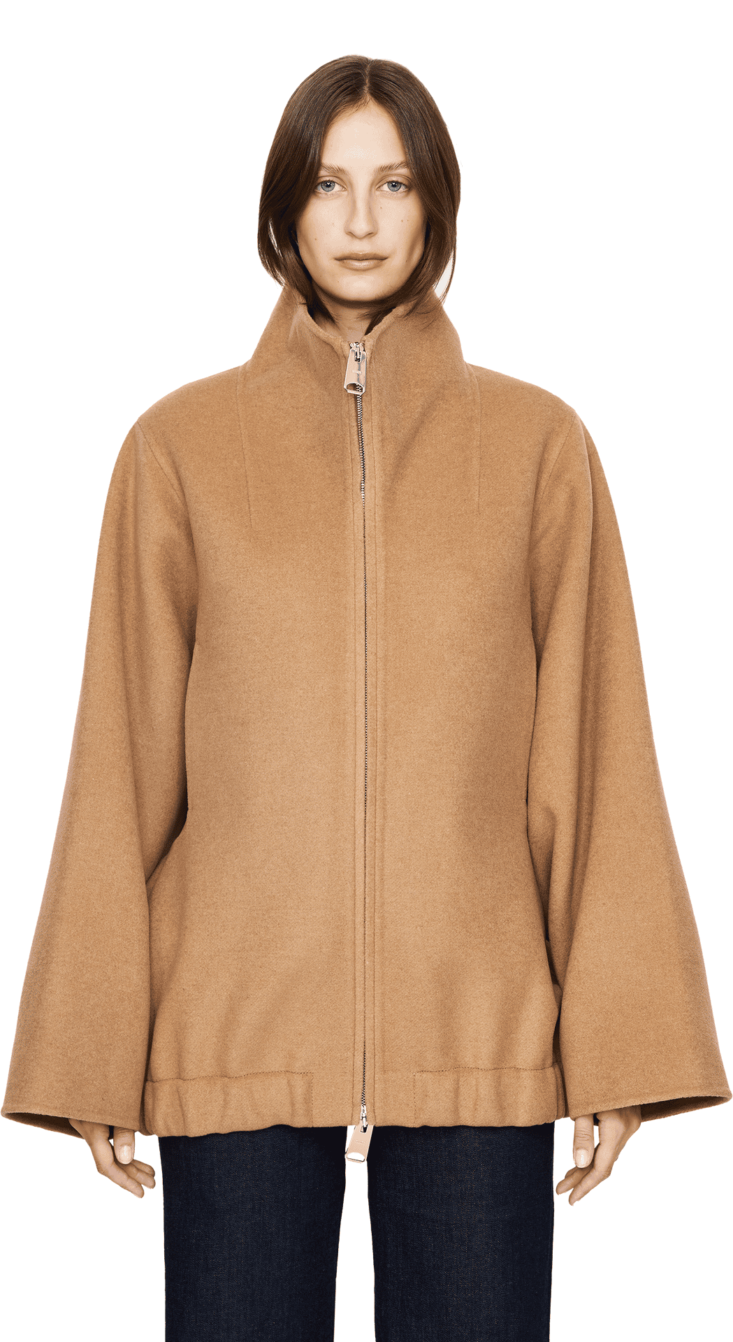 Oversized Bomberjacke 'Garret' aus Wolle Camel