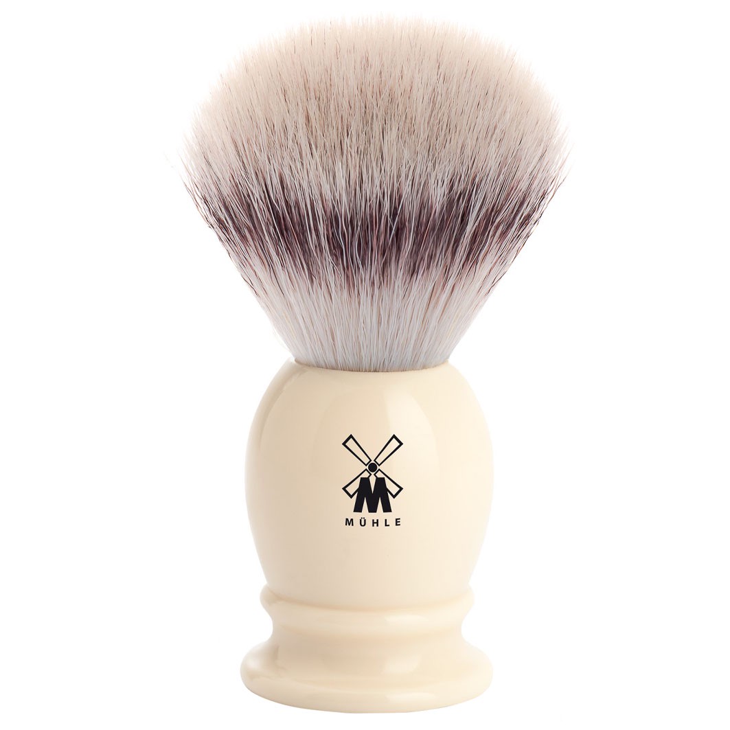 CLASSIC Rasierpinsel, Silvertip Fibre®, Griffmaterial Edelharz Elfenbein