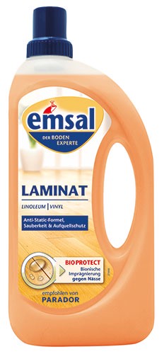 Emsal Laminat Bodenpflege, für Laminat-, Linoleum- und Vinylböden, 1 Liter