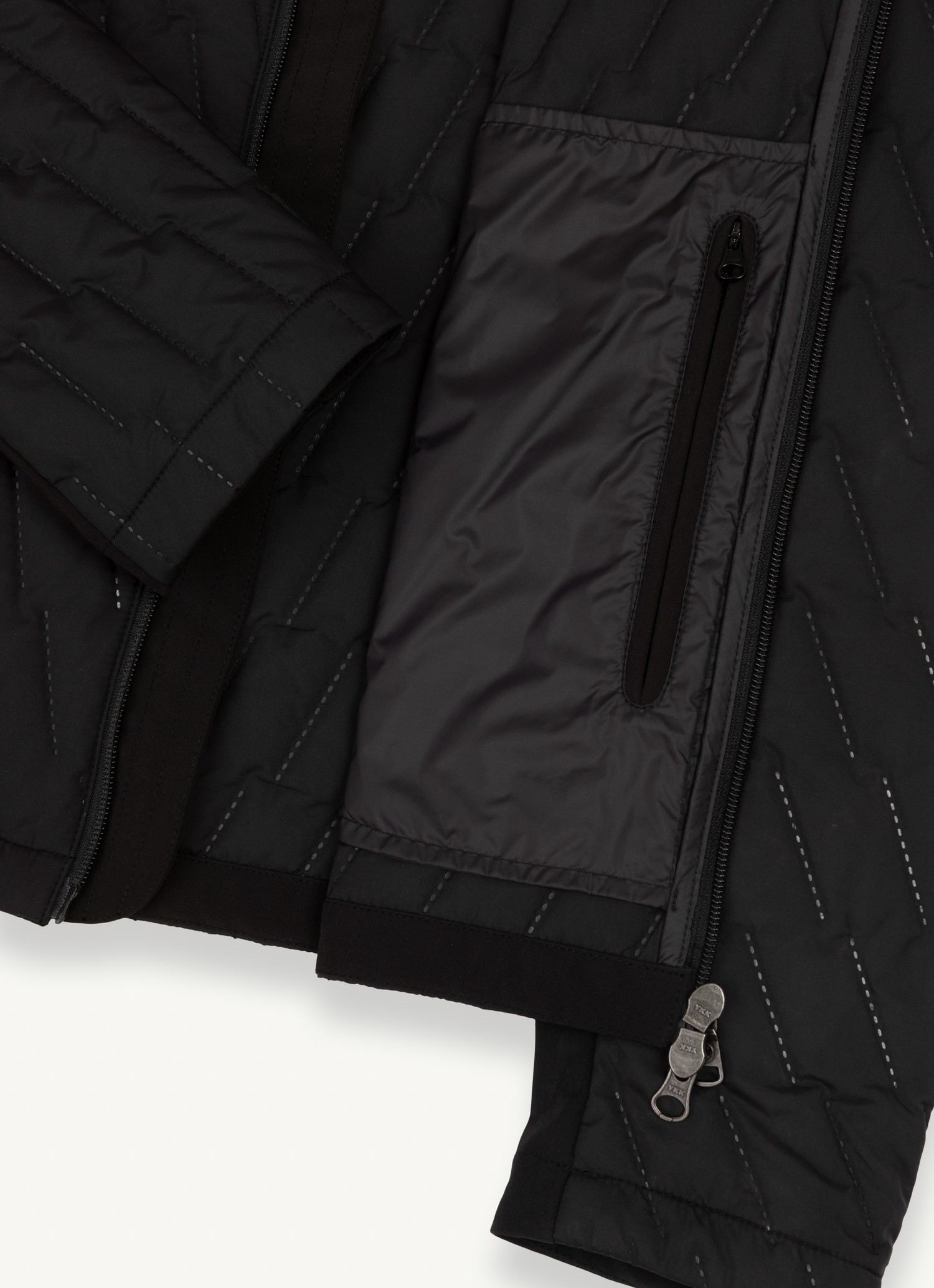 Colmar, Wattierte Bikerjacke Mit Ultraschallnähten, Farbe: Schwarz, Größe: 52