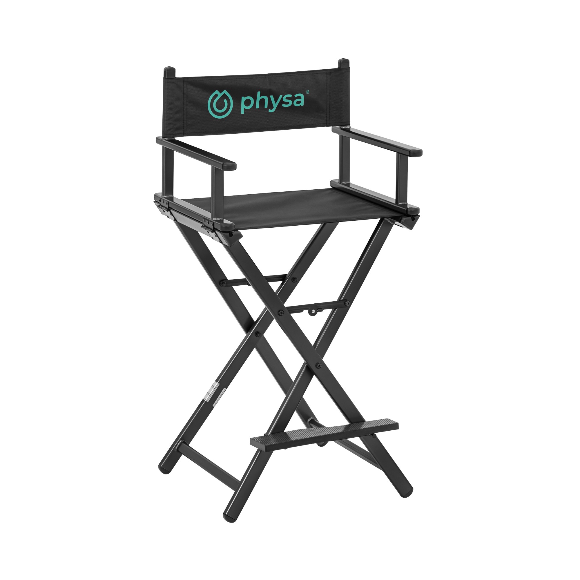 Physa Make-up-Stuhl - mit Fußstütze - faltbar - schwarz