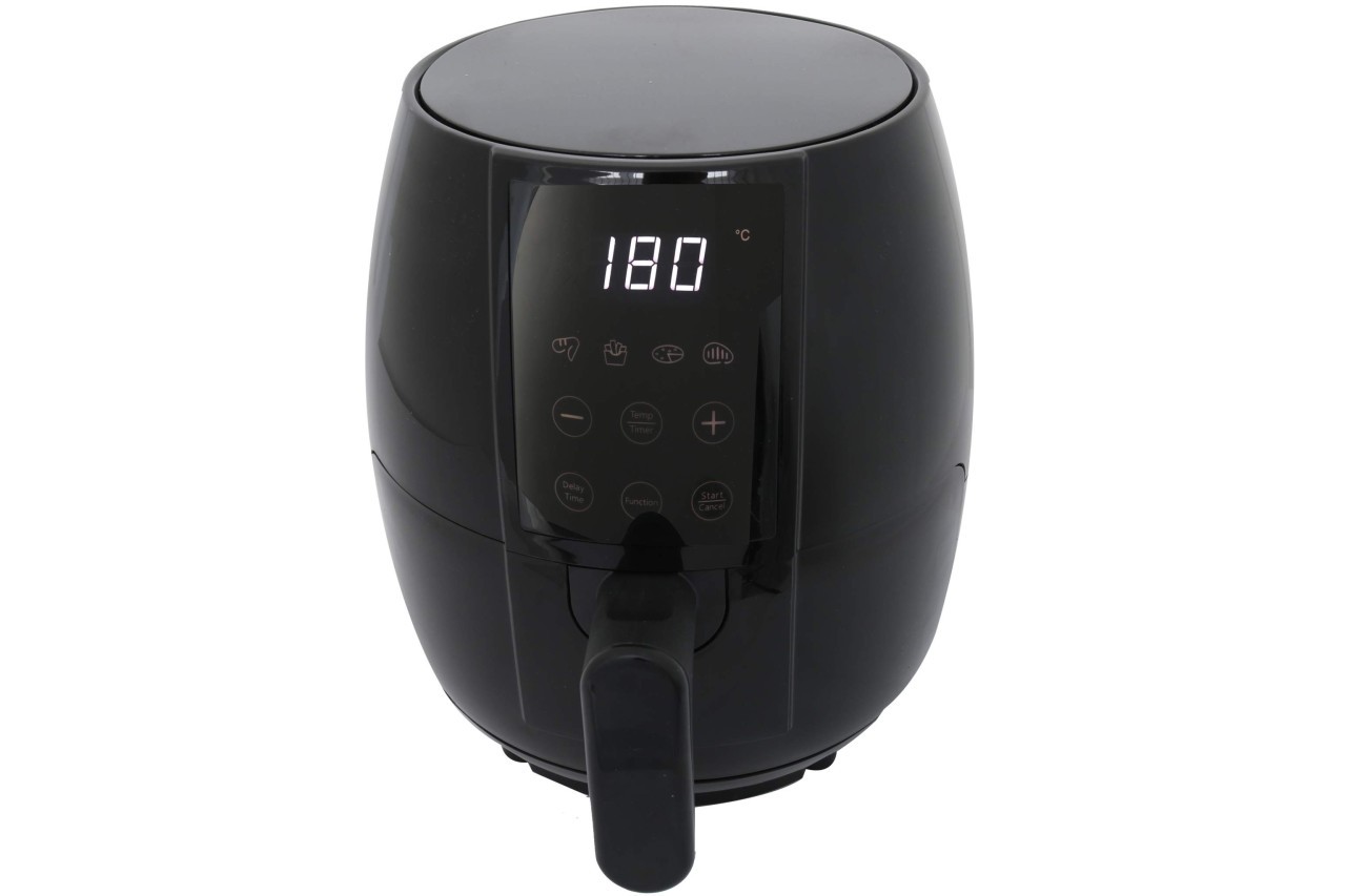 Heißluft-Fritteuse Deski 2,5 Liter 1000 Watt Touch Display 1 bis 2 Personen