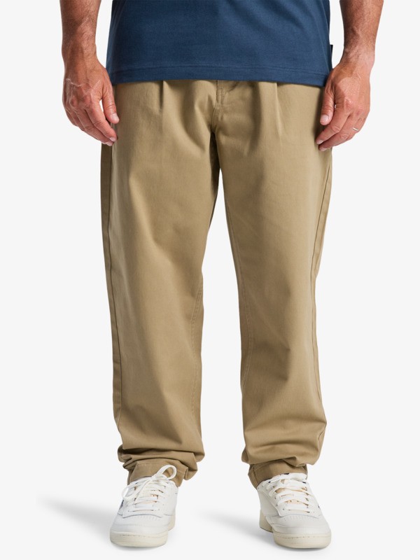 Quiksilver Diamond Pleated - Bundfaltenhose für Männer - Beige