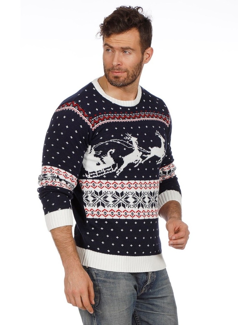 Gemusterter Charly Weihnachtspullover