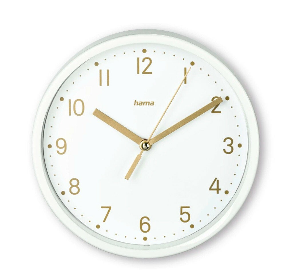 Hama 00185869 Wand- /Tischuhr Analoge Uhr Rund Weiß