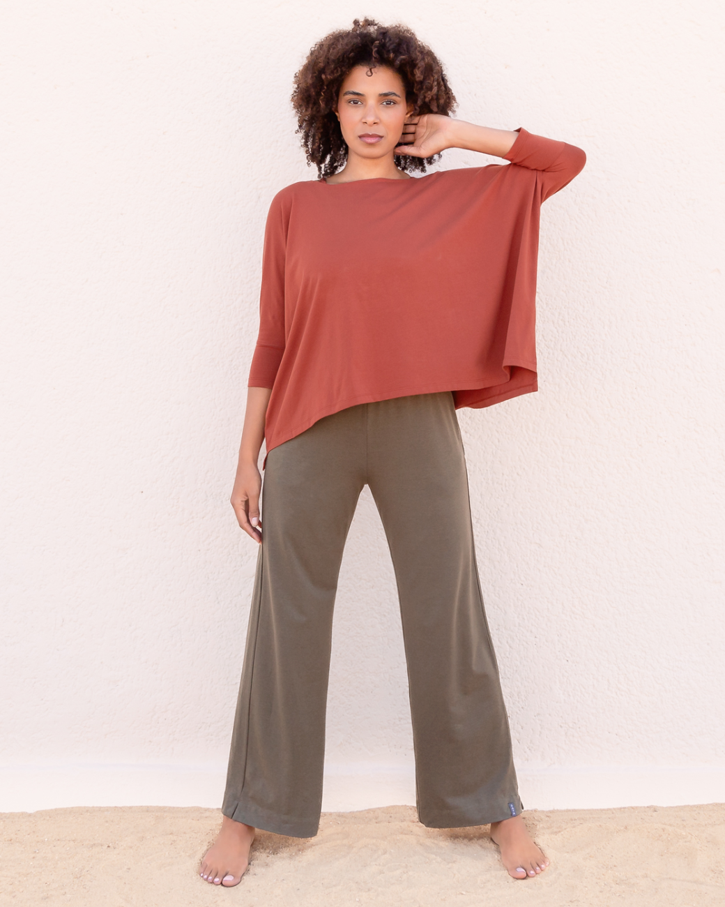 Jaya Organics Yogahose Kairo - Olive L