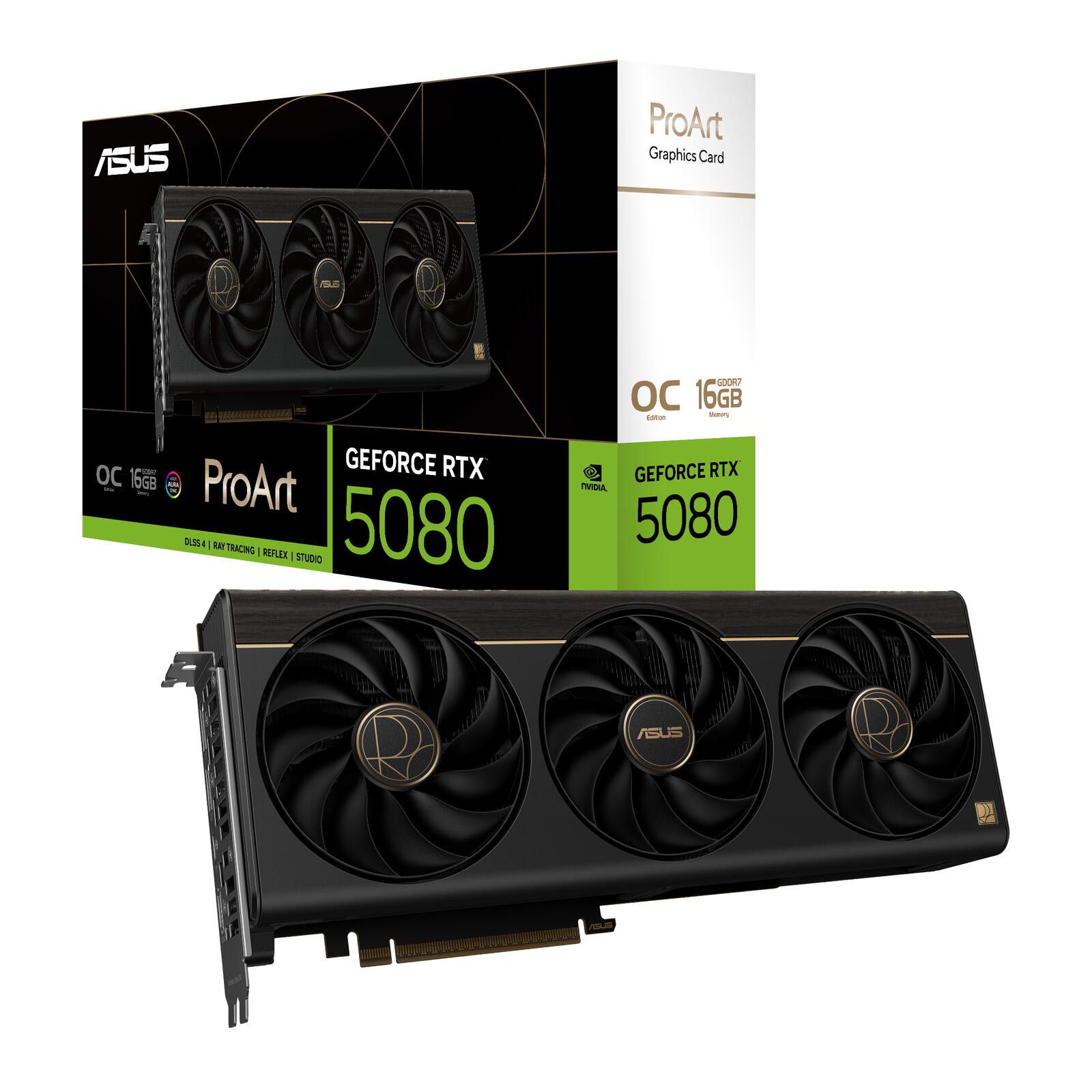 ASUS ProArt GeForce RTX 5080 16GB OC Edition GDDR7 Content Creation Grafikkarte