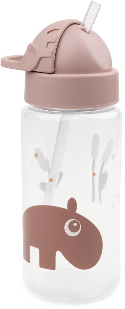 Done by Deer Flasche mit Trinkhalm Ozzo puder