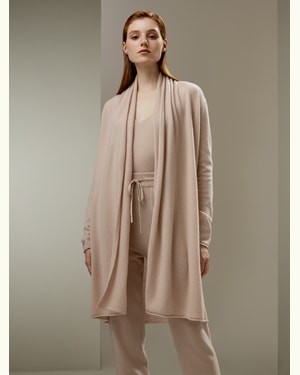 LILYSILK Damen Strickjacke Für Damen Rosa DE 100% Kaschmir Normale Passform Leicht Und Atmungsaktiv L