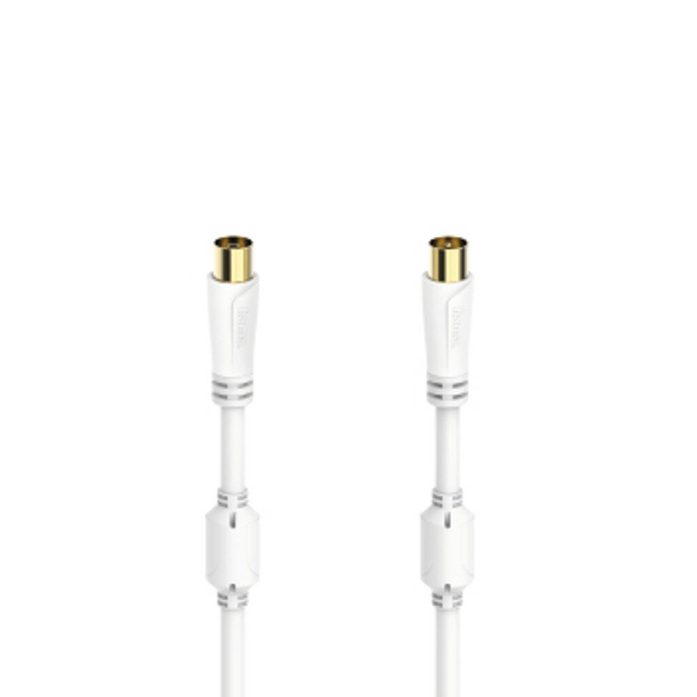 Hama Koaxialkabel 3 m Koaxial Weiß