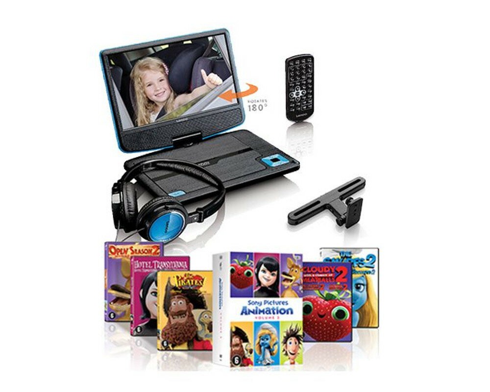 Lenco DVP-910BU Tragbarer DVD-Player Cabrio 22,9 cm (9