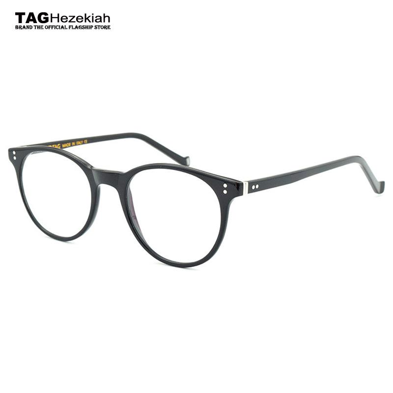Verres rondes Cadre Femmes Brand Computer Eyeglasses Cadres Design Black Tortoiseshell Couleur Sunglasses de mode