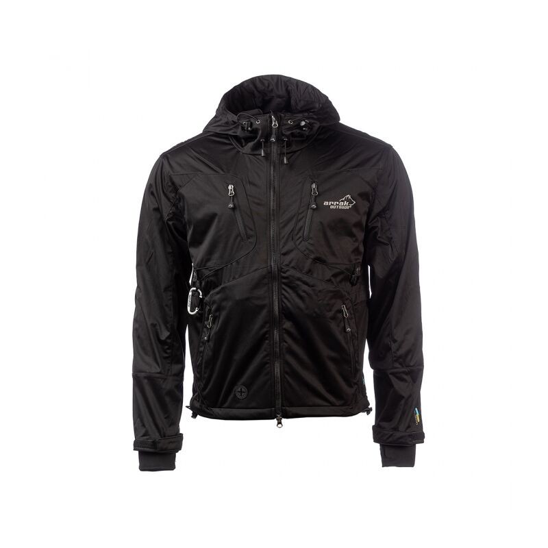 Arrak Herren Softshelljacke Akka Schwarz XL
