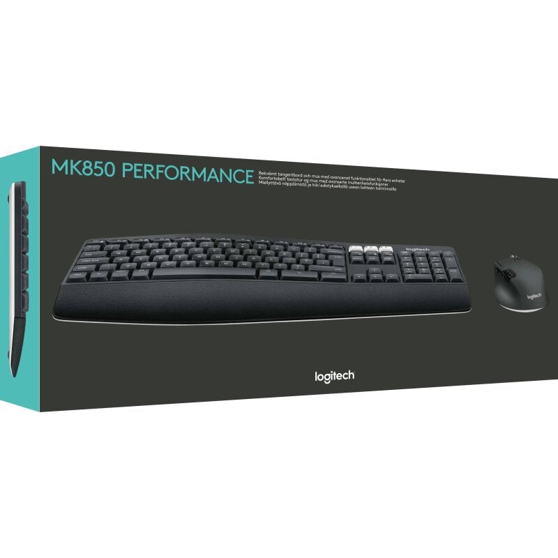 Logitech Tastatur/Maus Set MK850, Wireless, Unifying, schwarz
