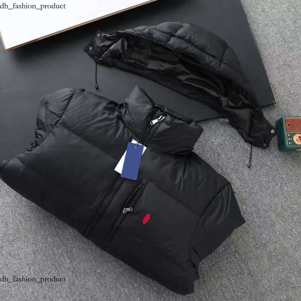 Ralphlyly Jacket Mens Winter Jacket Polos Parka Puffer Jacket Down Coat Men Embroidery Cotton Thick Body Warmer Winterjacke Fashion Jacket Windbr