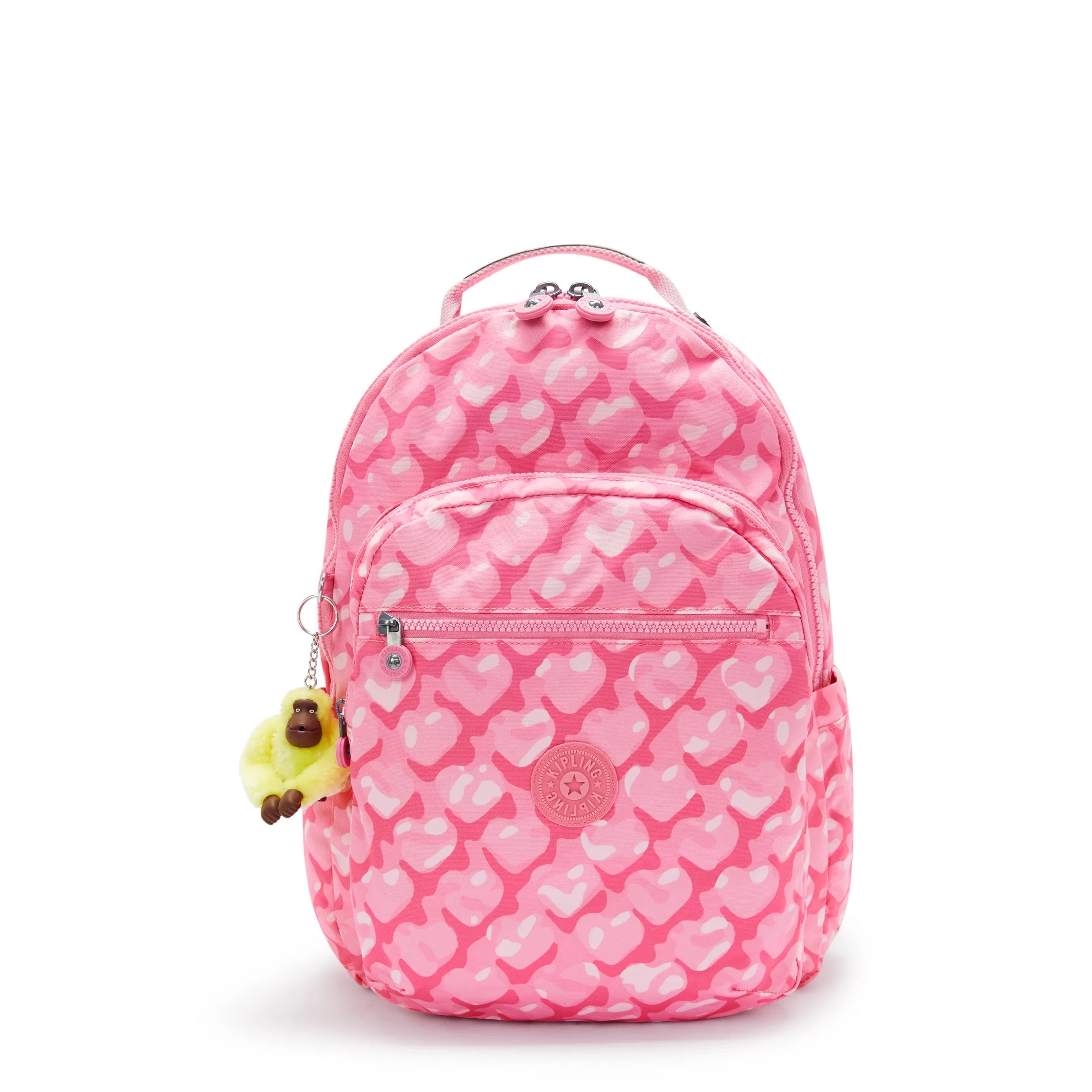 Kipling Zaino Grande Con Scomparto Per Laptop Separato Adorable Hearts 100% Recycled Polyester