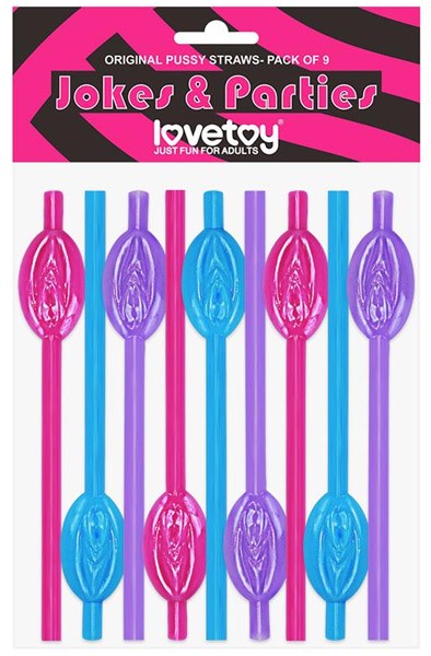 Lovetoy Pussy-Strohhalme 9er-Pack