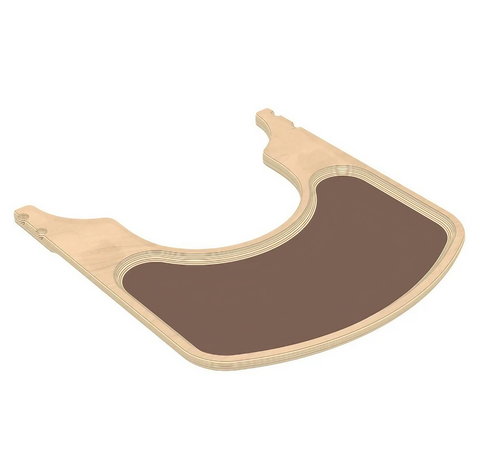 QuarttoLino Tischplatte Braun – Hochstuhl-Zubehör aus Holz - Neu