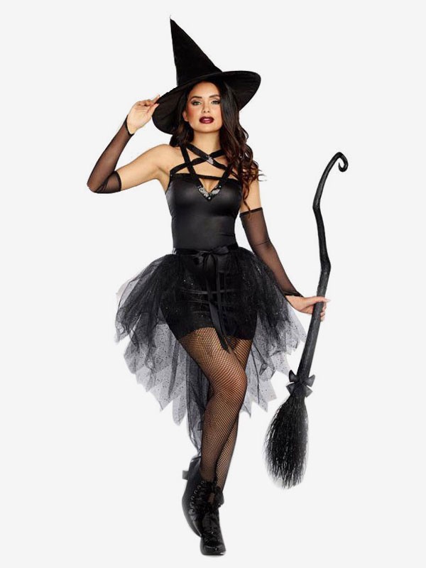 Halloween Karneval Sexy Hexe Kostüm Für Frauen Zwei-Teile Set Mardi Gras Feiertagskostüme