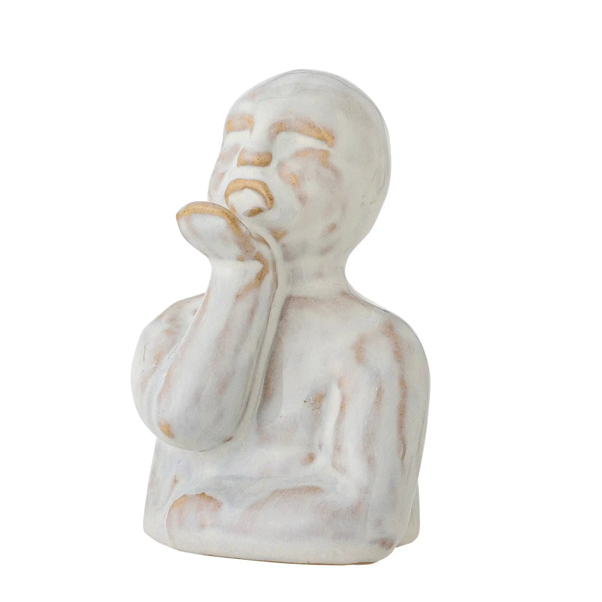 Bloomingville Figur Keramik grau Knox 10cm