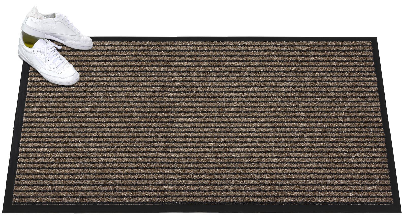 Mercury Fußmatte Grattant 90,0 x 150,0 cm braun gemustert