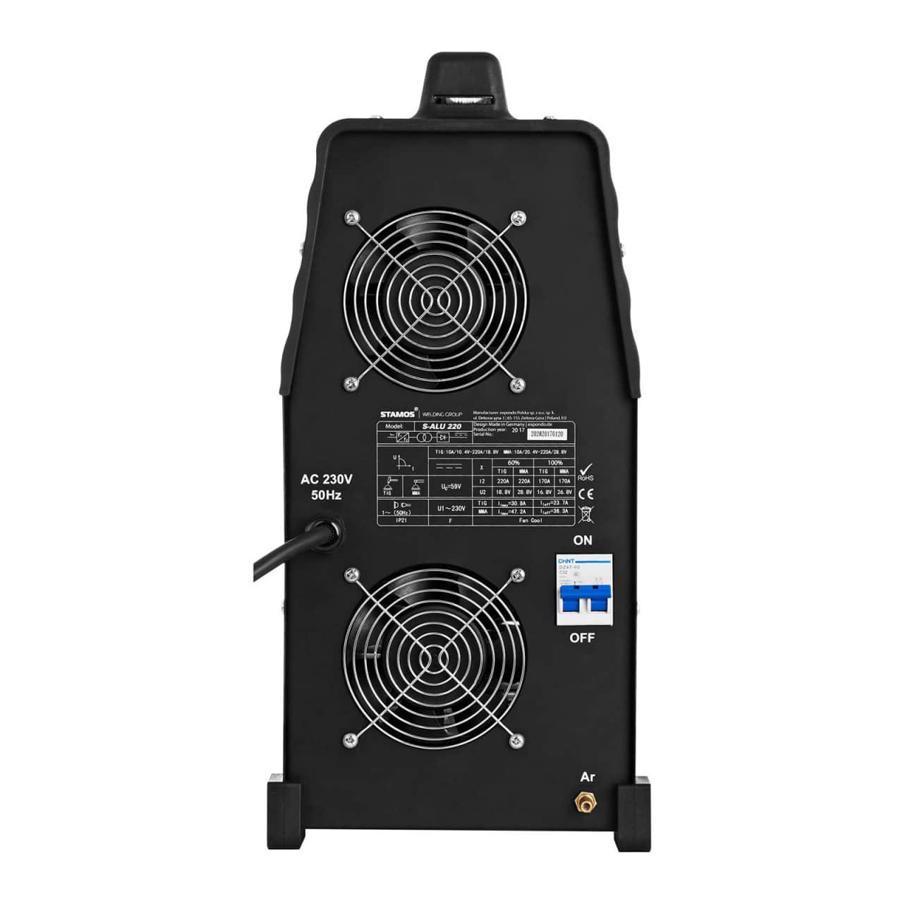 Svářečka na hliník TIG AC/DC 220 A 8m kabel Puls - Kombinované svářečky Stamos Power ²