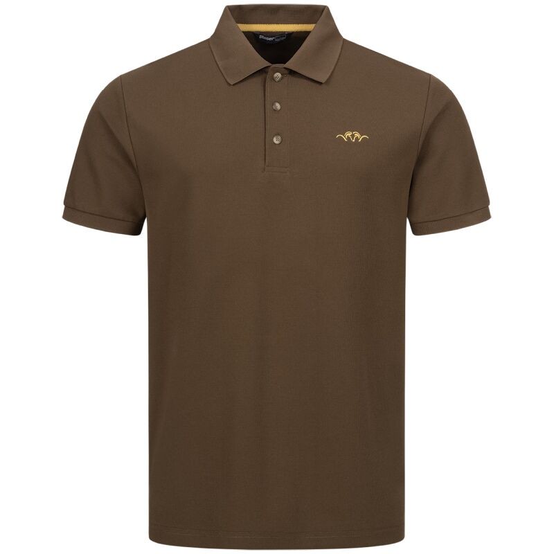 Blaser Herren Solid Poloshirt 25 Dunkelbraun M