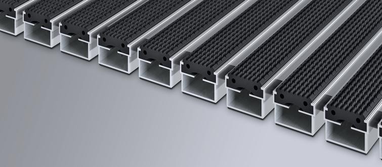 EMCO-Fußmatte 517 G für Winkelrahmen 100 x 100 cm 