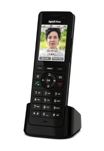 FRITZ!FonX6 Schnurloses Erweiterungshandgerät Anrufbeantworter,Internetradio,Rufnummernanzeige ECO DECTGAP schwarz