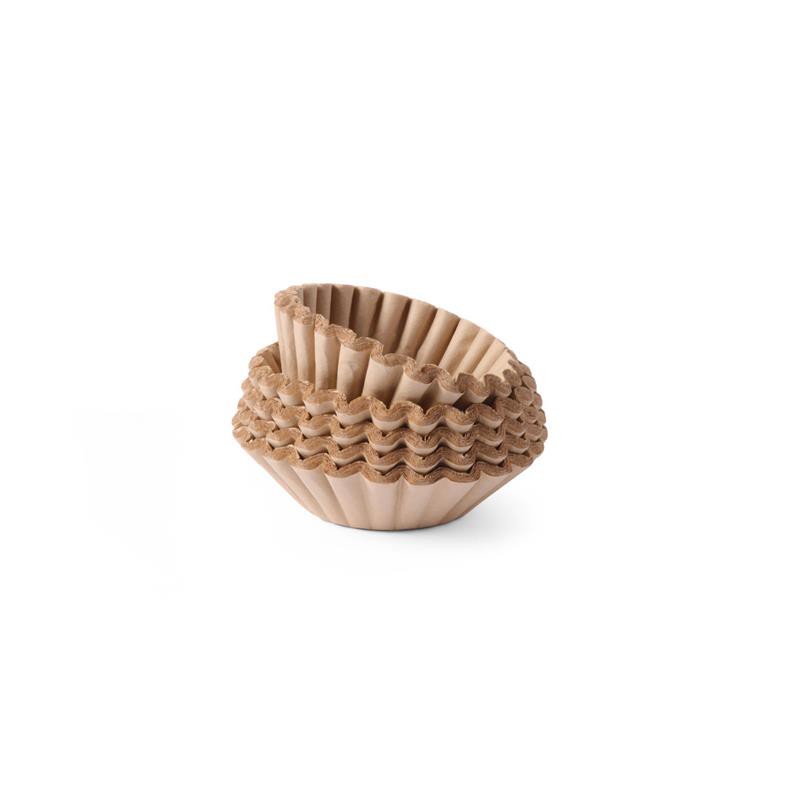 HENDI Kaffeefilter 1000 Stk. aus Papier ungebleicht ø 25 x 7 cm Filterunterseite: 11 cm, Gastro Kaffeemaschine Korbfilter Tüten