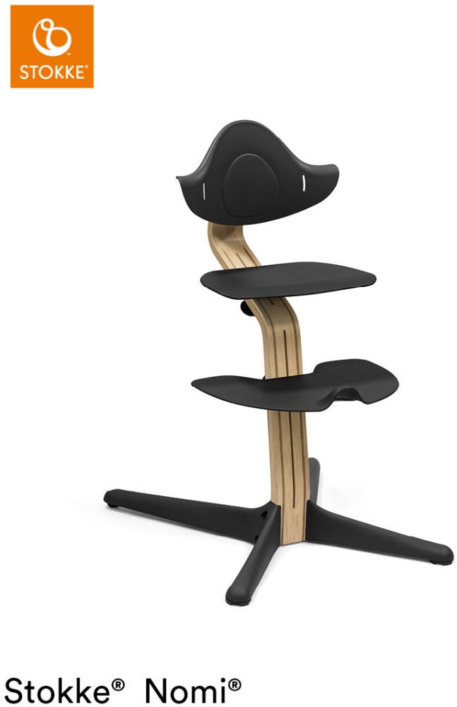 Stokke Nomi Chair Hochstuhl Oak schwarz