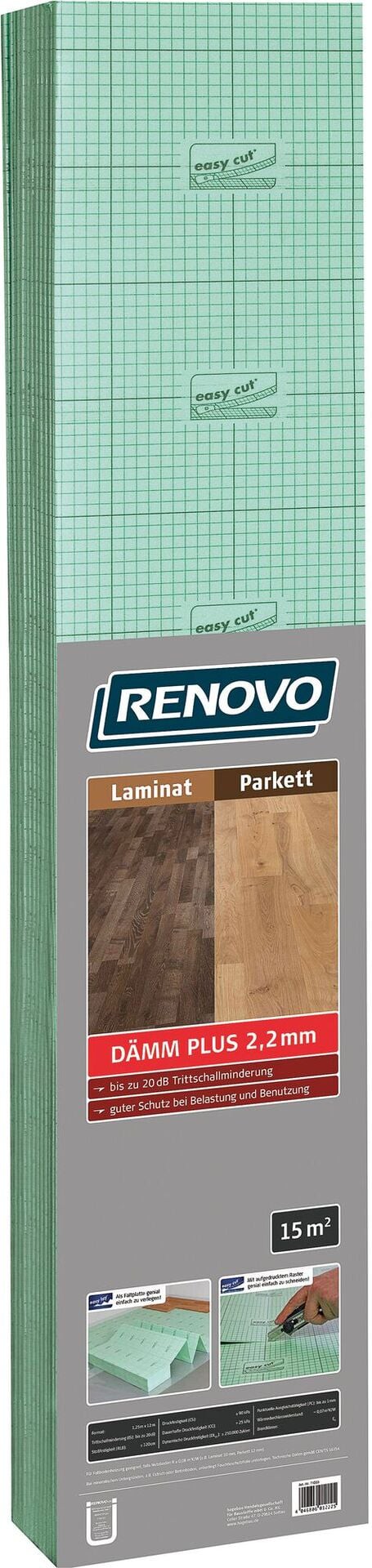 Laminat-/Parkettunterlage 15m²