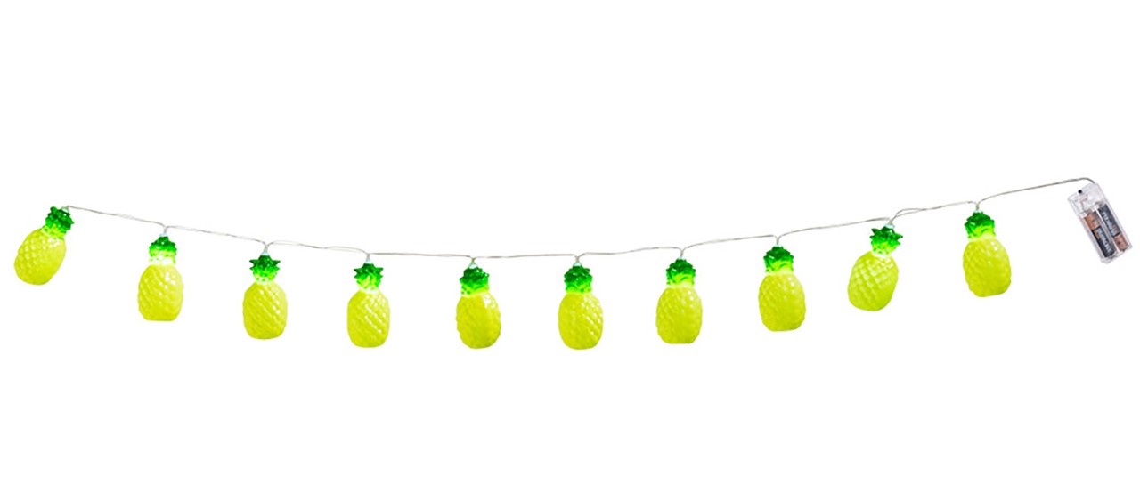 Ananas LED Lichterkette 140cm | Wir machen Party.de |