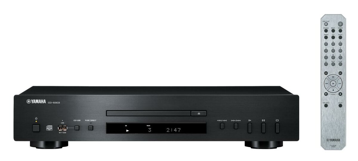 Yamaha CD-S303 CD-Player schwarz (CD,Pure Direct, Intelligent Digital Servo, USB,schwarz)