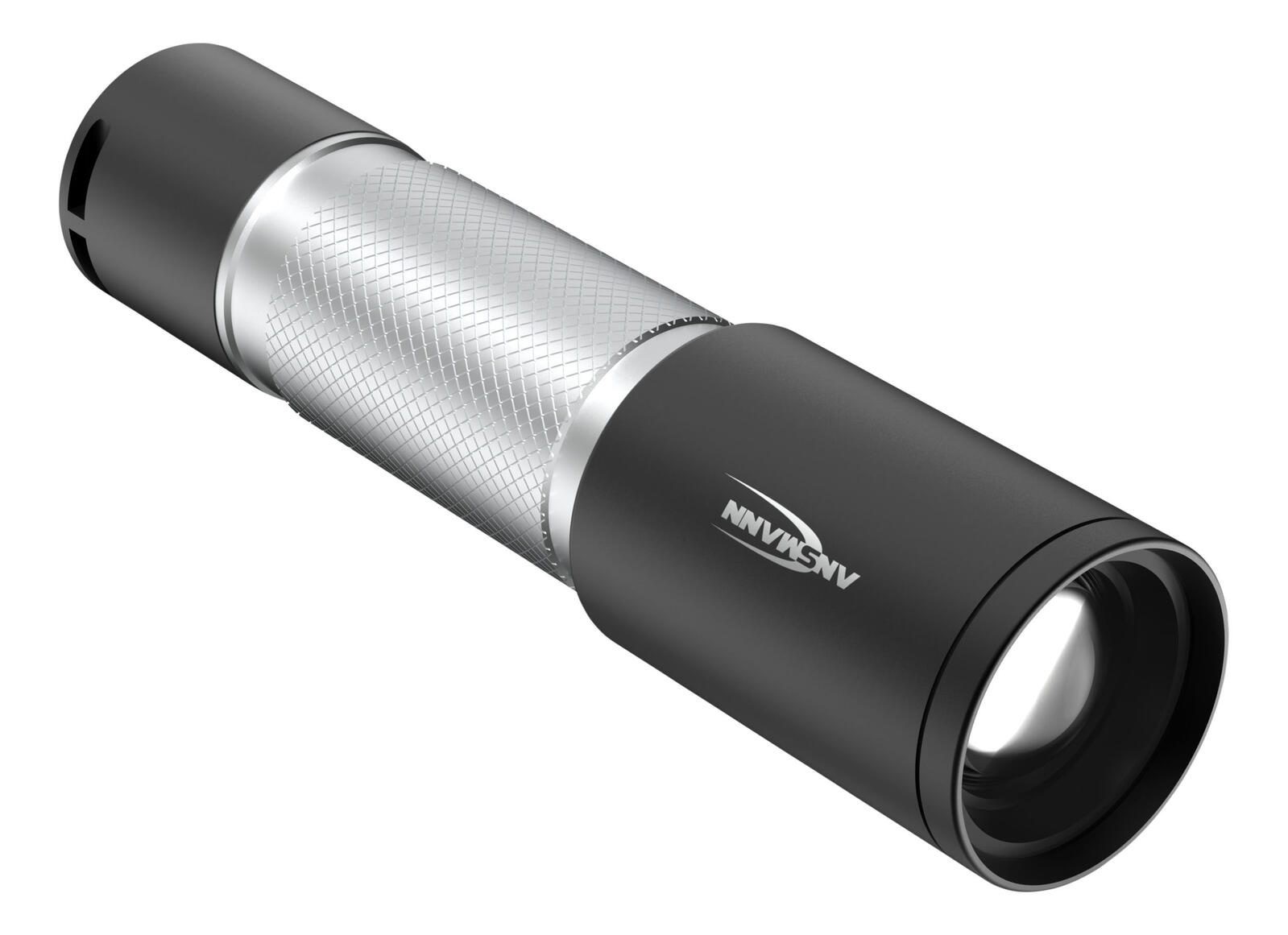 ANSMANN Taschenlampe silber
