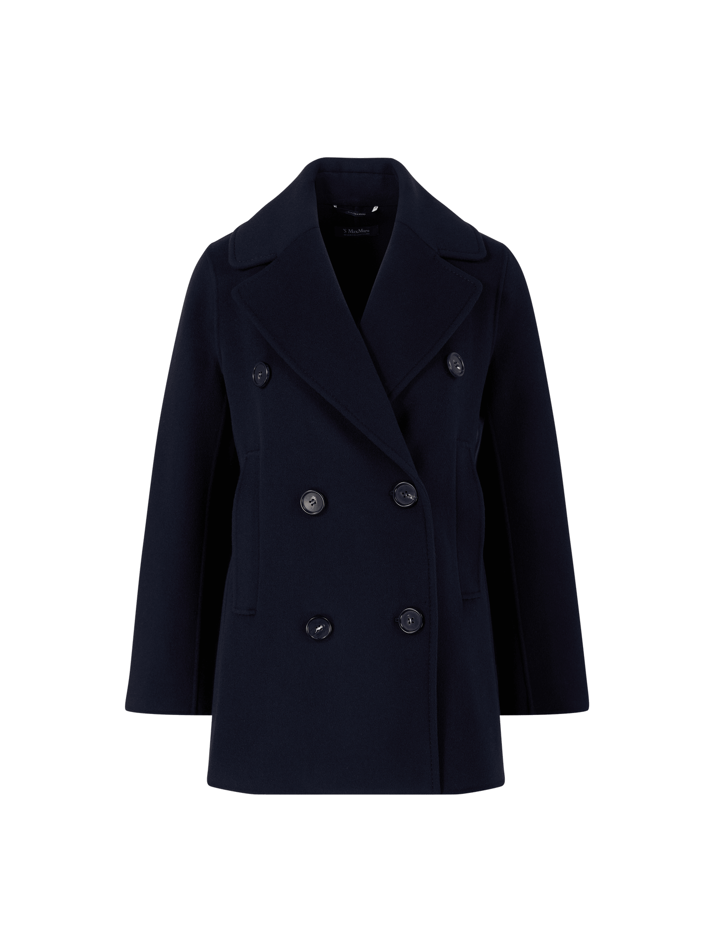 Cabanjacke aus Wolle Marineblau
