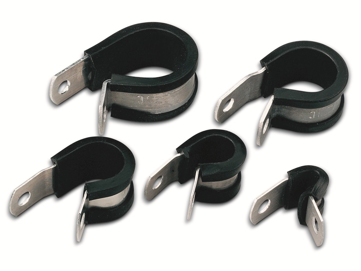 HELLERMANNTYTON Kabelschelle, Snapper, Abdeckung, 211-15130, Alu13C, natur/sw, AluProfil, 1 Stück