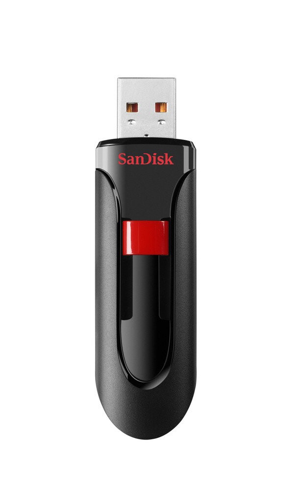 SanDisk Cruzer Glide USB-Stick 128 GB USB Typ-A 2.0 Schwarz, Rot