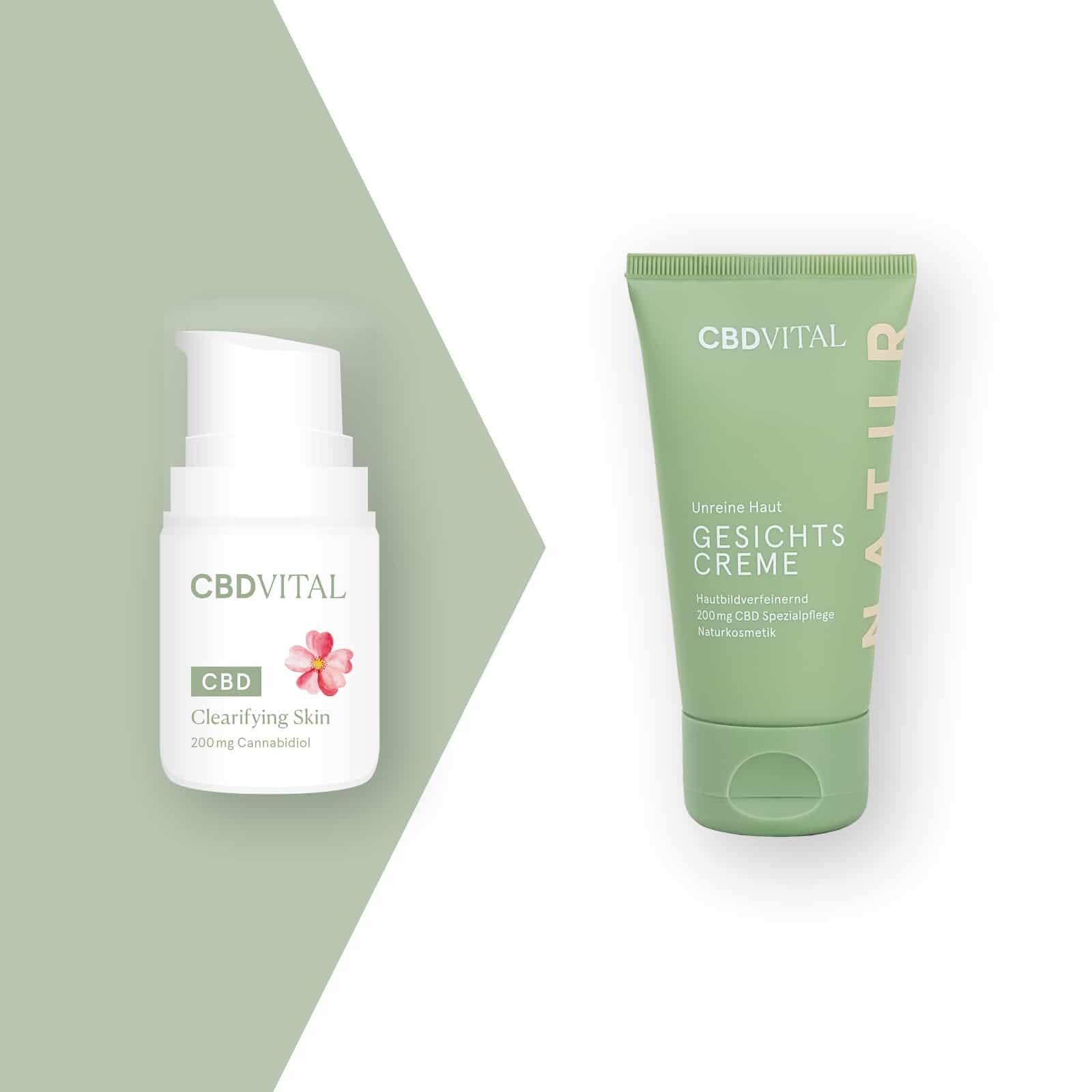 CBD VITAL Gesichtscreme Unreine Haut mit 200mg CBD