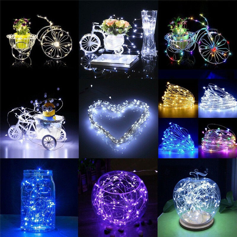 2M 3M 5M Led Lichterketten Kette Kupferdraht USB Oder Batteriebetriebene LED Lichterkette Für Weihnachtsbeleuchtung Hochzeit Party D2.5