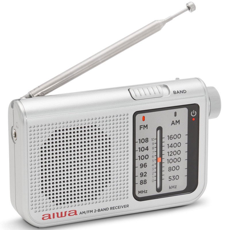 Taschenradio mit FM/AM Silber