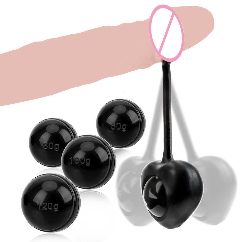 Sex Toy Massager Vibrator Penis Dumbbell Weight Strength Training Balls Lasting Enhance for Men Cock Ring Male Glans Exercise