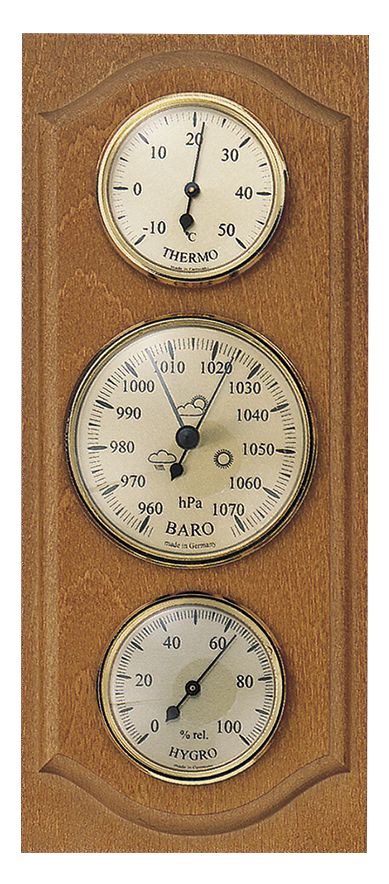 Wetterstation Made in Germany, Eiche rustikal