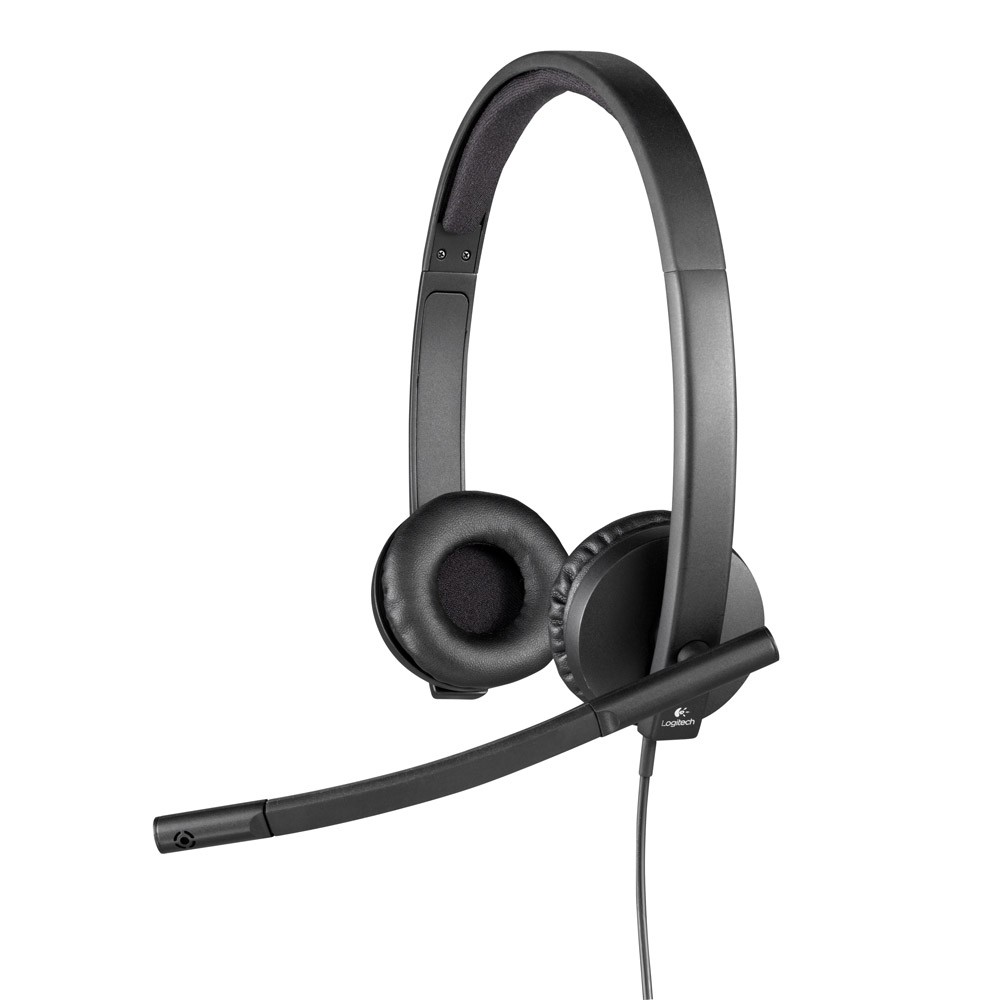 Logitech H570e Kopfhörer mit Mikrofon schwarz