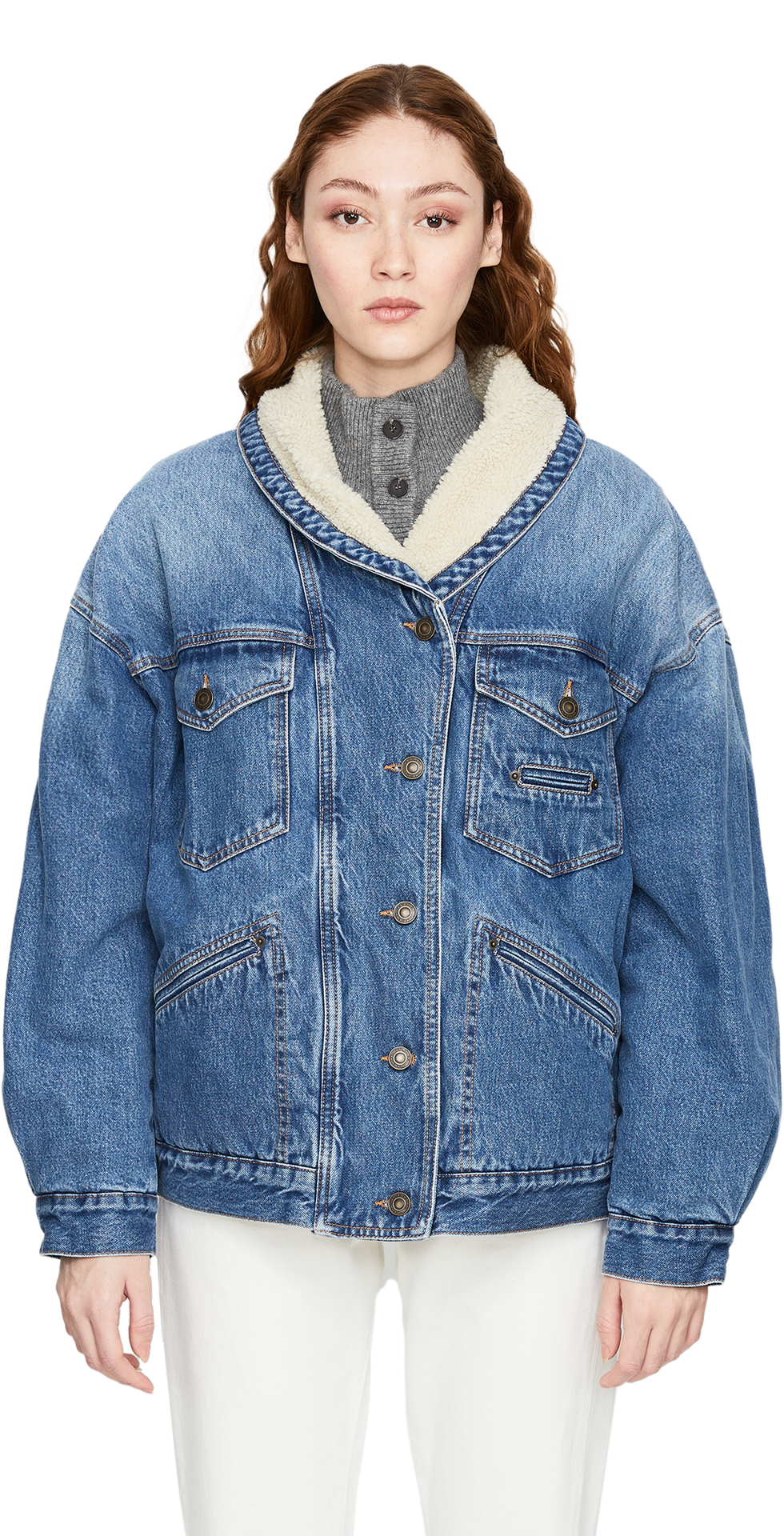 Jeansjacke 'Pimia' Indigoblau